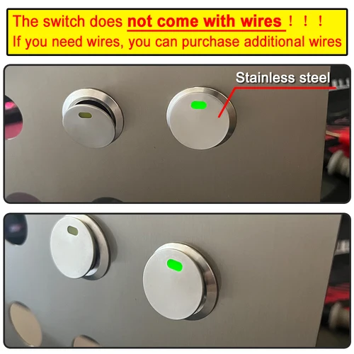 Imagen 2 del producto Interruptor basculante de botón de Metal de 16/19/22mm, autobloqueo de acero inoxidable, 12V, 20A, dos posiciones, interruptores de palanca para coche, ON-OFF, 24V, 220V, 3 pines