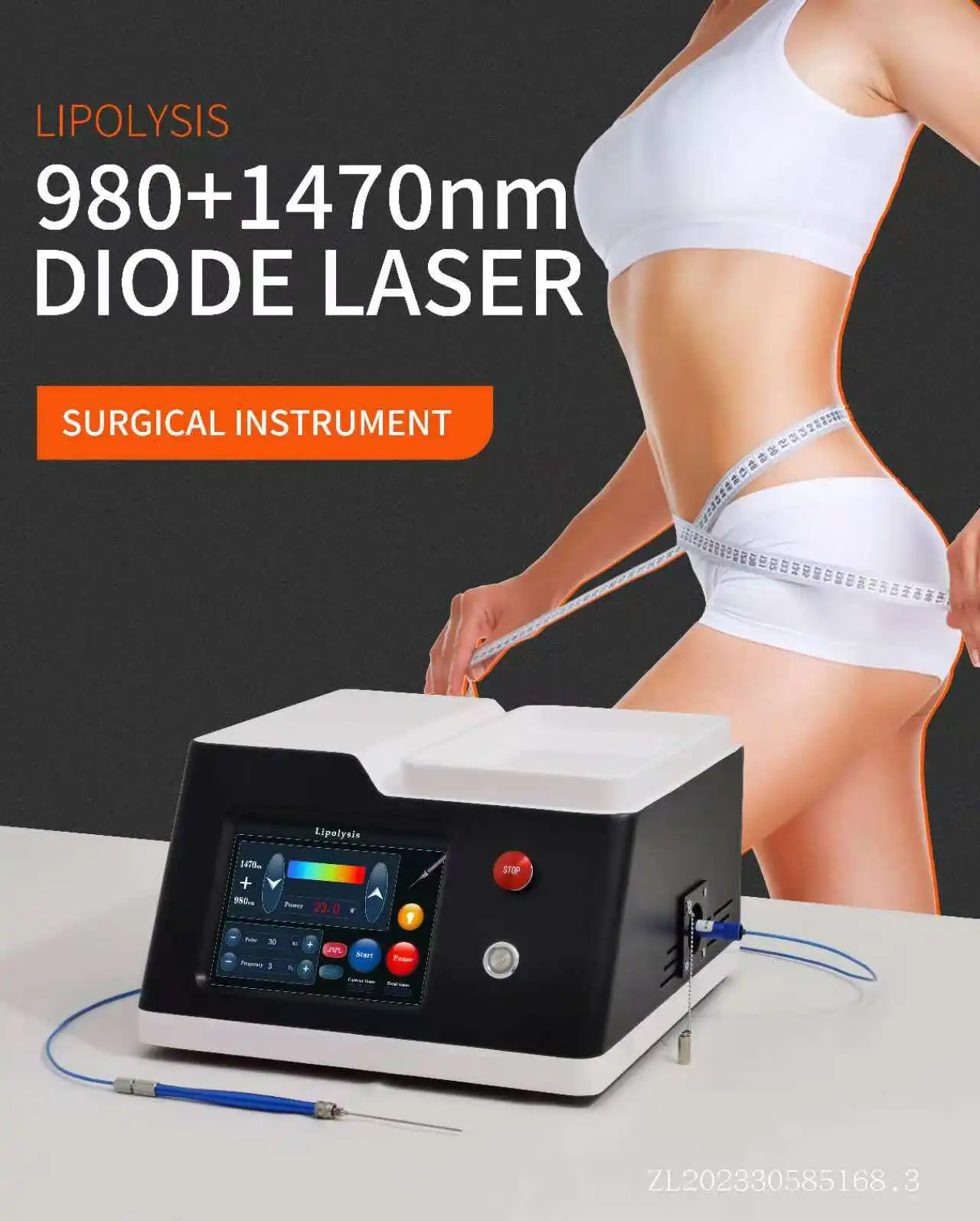 2025 Source Factory 1470nm 980nm Diode Laser 2 Wavelengths