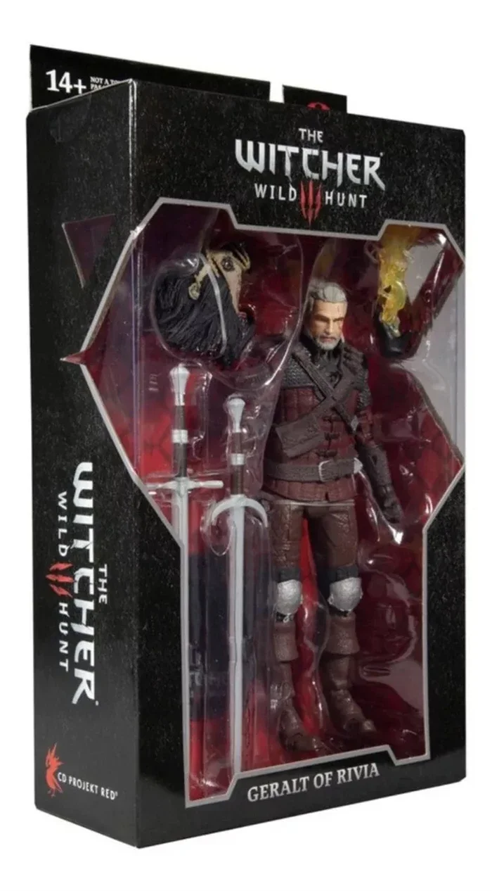 7 pollici McFARLANE Action Figure Wild Hunt Geralt Of Rivia (Wolf Armor) modello collezione Anime regalo di compleanno