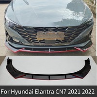 For Hyundai Elantra CN7 2021 2022 Car Front Bumper Splitter Lip Spoiler Diffuser Guard Body Kit Sport Tuning Accessories Parts