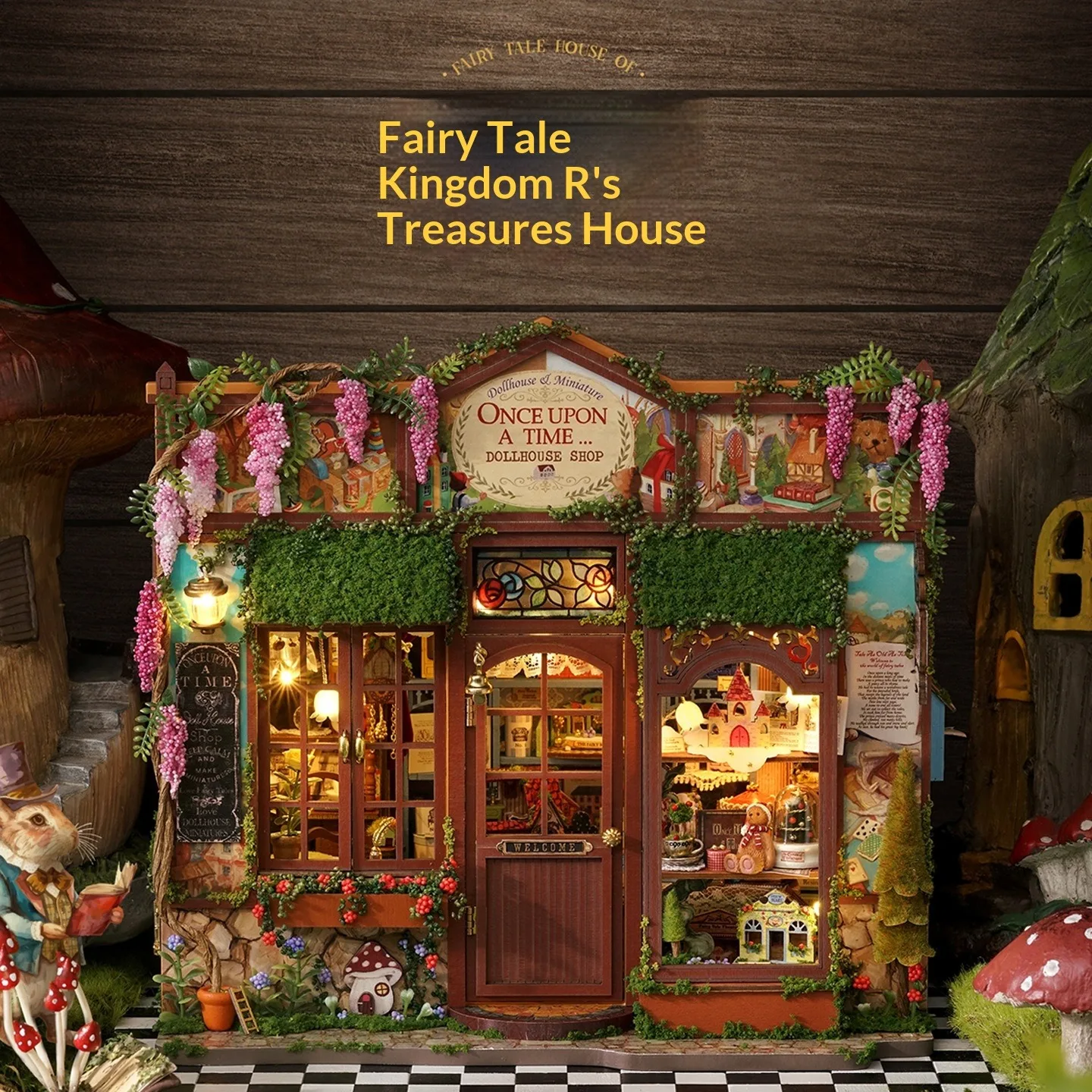 Exquisite DIY Miniature House Kit – Handcrafted Assembly Fairy Flower Shop Model, Creative Toy Gift