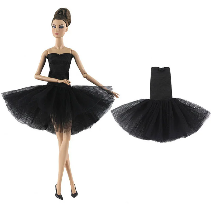   Boneca roupas acessórios bonito bailarina vestido de princesa 1/6 bjd boneca festa de aniversário vestir-se vestido para 30cm supermodelo boneca
