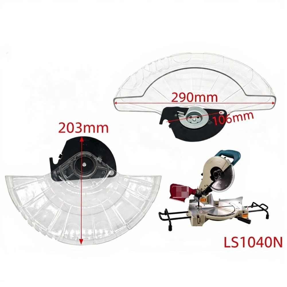 Aluminum Blade Guard Replacement for LS1040 10 Inch Electric Saw with Transparent Plastic Cover for Visibility