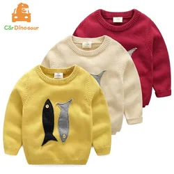 2025 Spring Autumn Winter 2 3 4 5 6 8 10 Years Teenage Christmas Gift O-Neck Knitted School Child Cartoon Baby Kids Boys Sweater