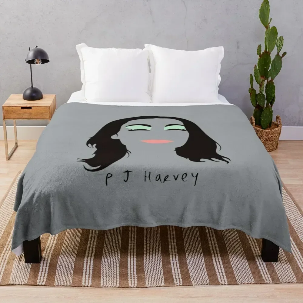 

PJ HARVEY Throw Blanket Compact Warm Blanket for Car Road Trip