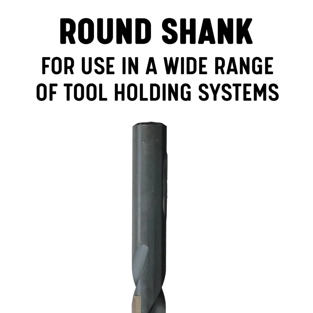 High-Speed Steel 3/16 Inch Black & Gold Split Point Drill Bit Set of 12