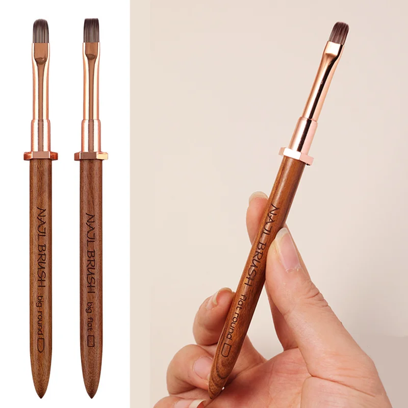 ด้ามปากกาพร้อมที่วางแปรงทำเล็บ 1/2 ชิ้น สำหรับทาเจลเพ้นท์เล็บ ต่อเล็บ ทำเล็บเจล อุปกรณ์เสริมสำหรับทำเล็บ