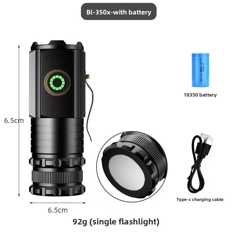 Mini LED Flashlight: Super Bright, Rechargeable, Multifunctional Hat Clip Light, Aluminum Alloy, Waterproof, Emergency Use