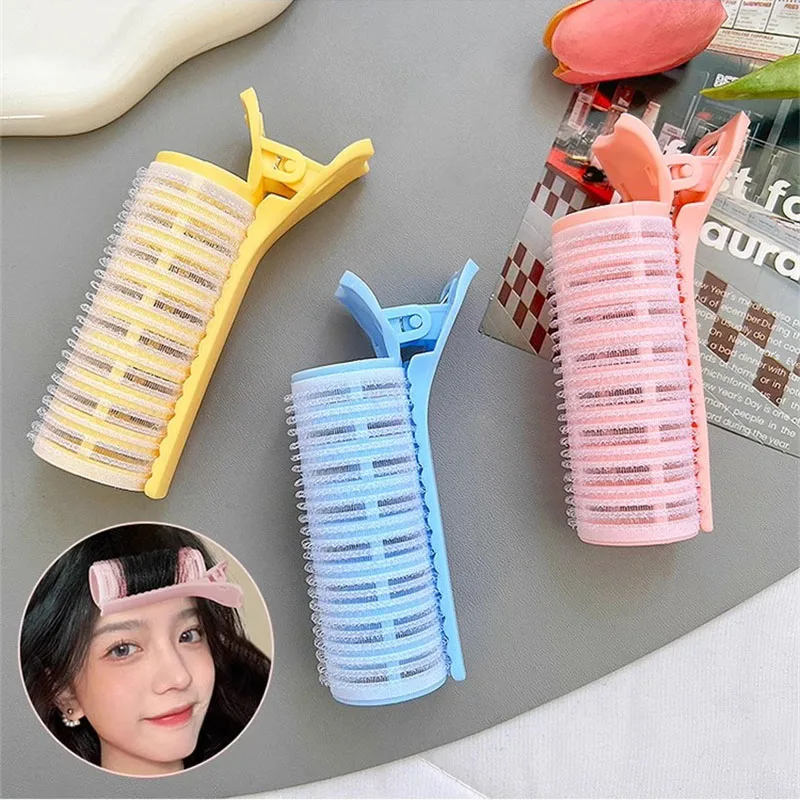 Self-Grip Traceless Hair Curling Rollers 1/2Pcs, No Damage Bang Root Fluffy Clips, Top Hair Volume Styling Barrels