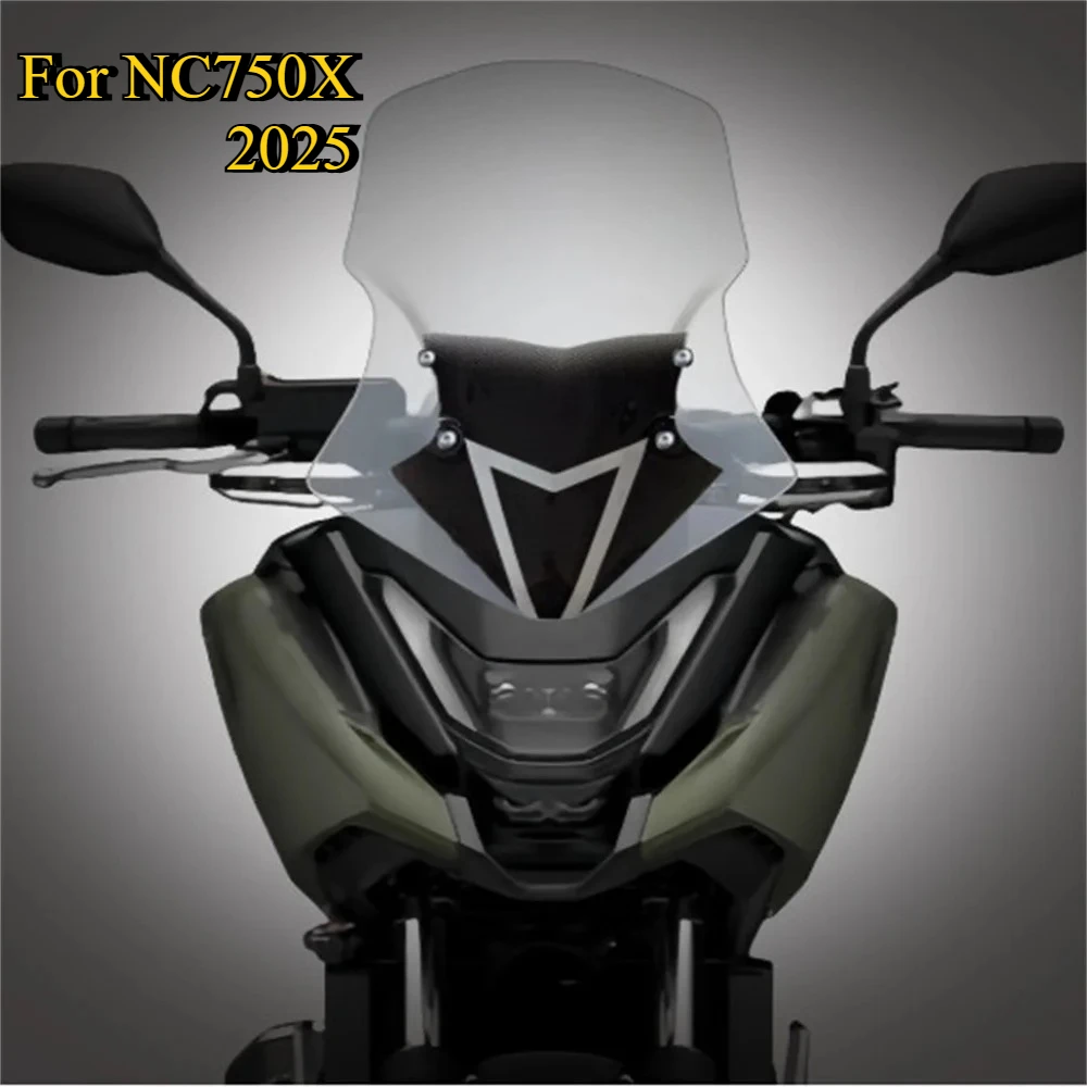 

For Honda NC750X 2025 Motorcycle Windshield NC 750X Aftermarket Accessories Front Windshield Wind Deflector Windshield Protector