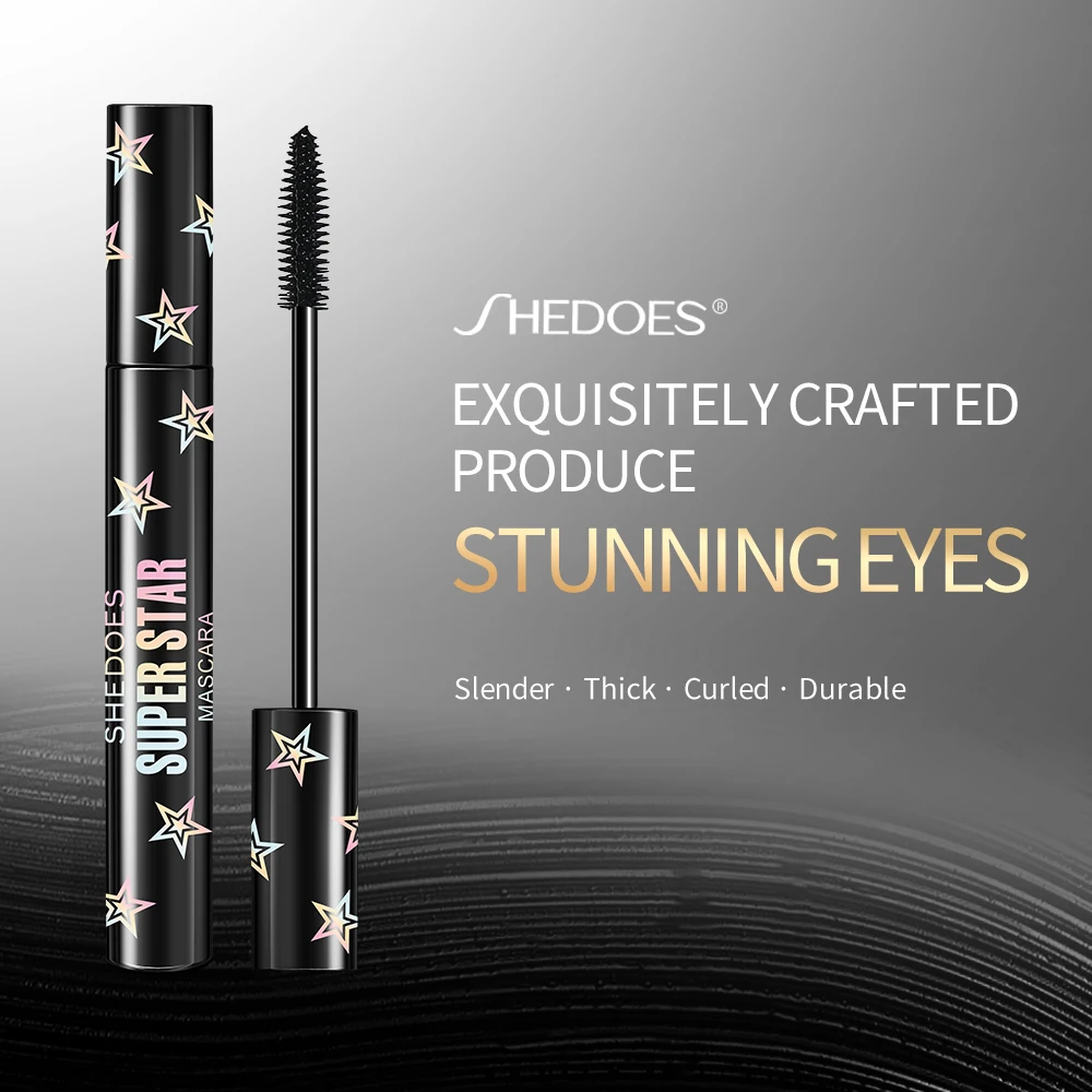 スターアイブラックは耐久性があり、防水性があり、汗に強く、自然で、汚れにくく、長く、カールしていて厚いです。