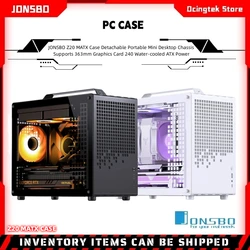 JONSBO Z20 MATX-behuizing Afneembaar draagbaar mini-desktopchassis Ondersteunt 363 mm grafische kaart 240 watergekoelde ATX-voeding