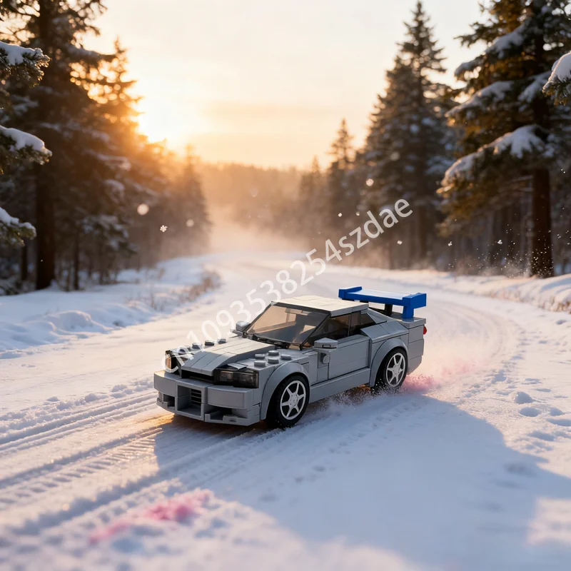 391 قطعة MOC وزارة الدفاع في نهاية المطاف بورشيد RS مدينة نموذج هدية الكريسماس ألعاب مكعبات البناء البناء لتقوم بها بنفسك فكرة الإبداعية عيد ميلاد