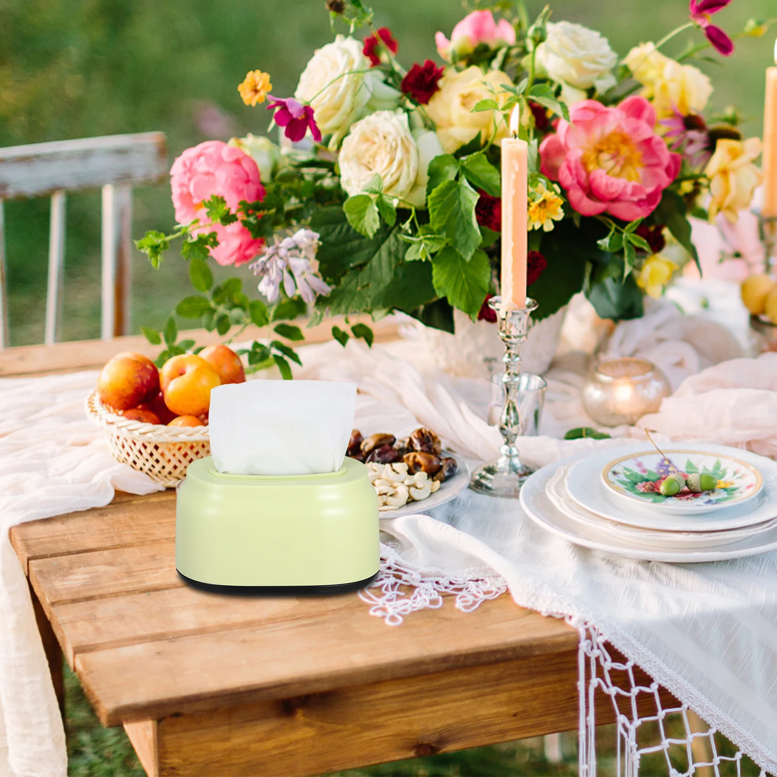 

Plastic Tissue Box Holder Square Decorative Case Dispenser for Bathroom Living Room Car Easy Refill Durable Long Lasting