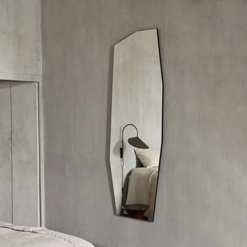 Modern Gold Decorative Wall Mounted Metal Mirror Irregular Design Glass Thickness 2mm 3mm 4mm 5mm