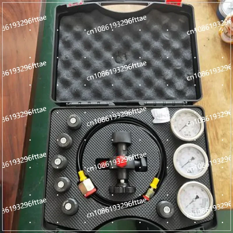 IN 1 Hydraulic Accumulator Cylinder Nitrogen Gas Charging and Pressure Kit