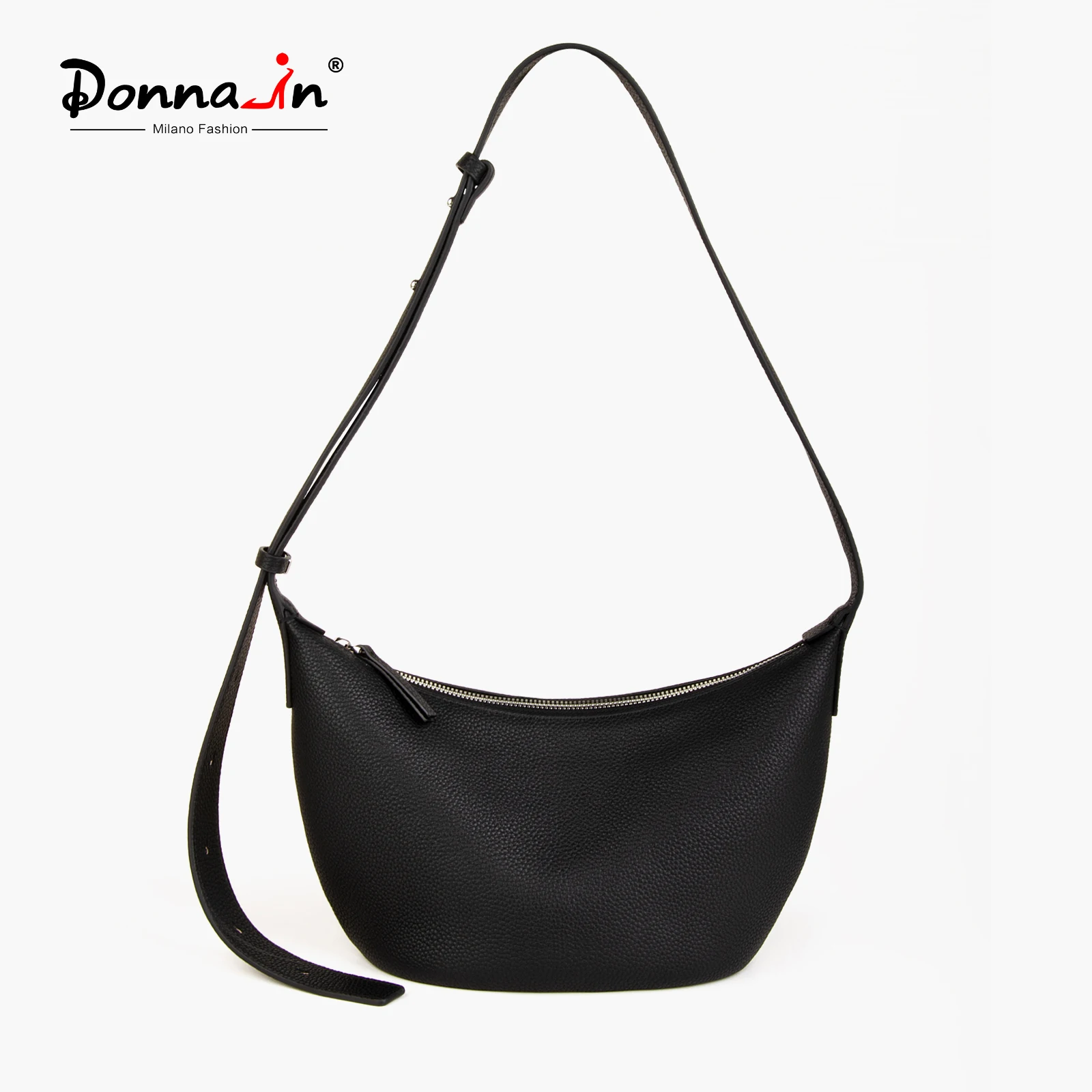 donna-in-luxury-quality-crescent-hobo-bag-genuine-cow-leather-shoulder-bag-ladies-for-summer-business-adjustable-strap-crossbody