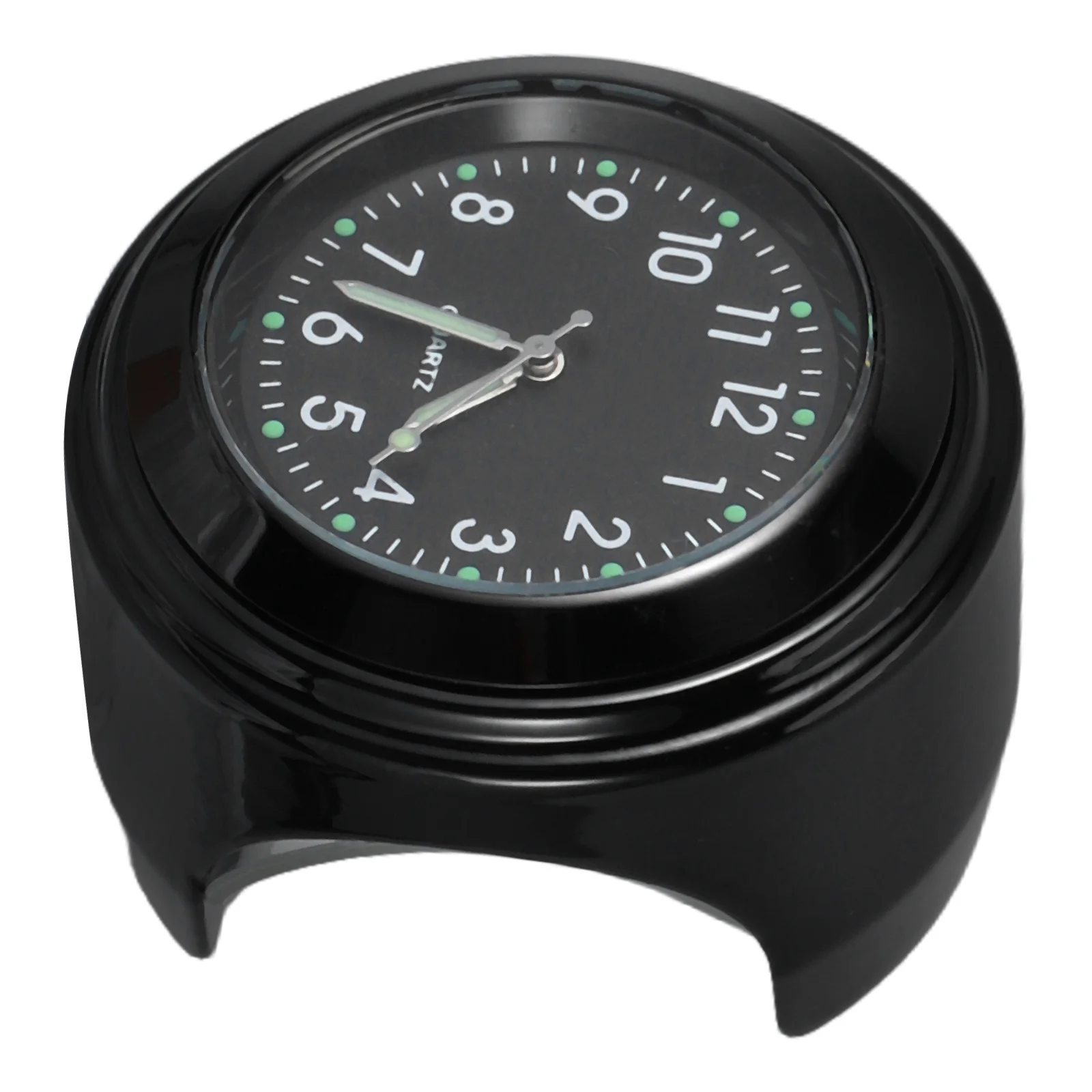 1Set Motorcycle Handlebar Clock Aluminum Alloy Quartz Movement Thermometer Dustproof Waterproof Ride Temperature Gauge Bike