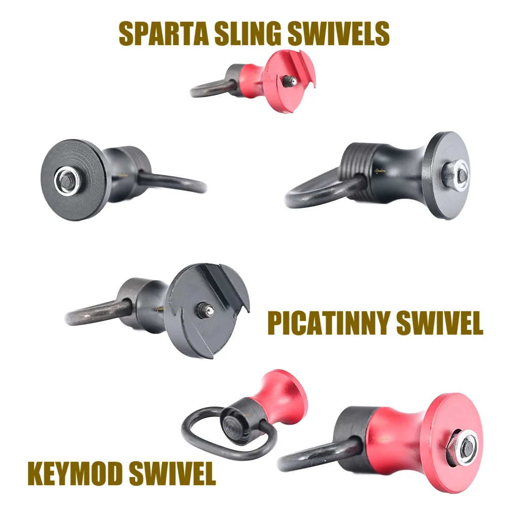

Sparta Sling Swivels Keymod Picatinny Rail Mount Hunting Tactical Shoulder Strap Accessories