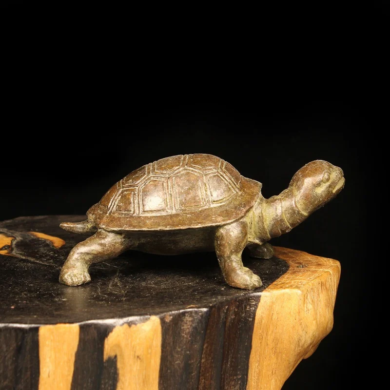 

Chinese Antique Bronze Collectible Turtle Statue Ornament Decoration