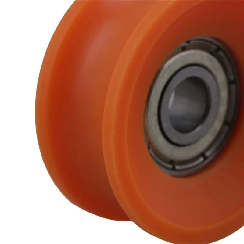 DT17 24Pcs 6x30x13mm Plastic Coated Sealed Bearings, 606Z Deep U for Groove Guide Pulley Rail Ball Bearing Wheel