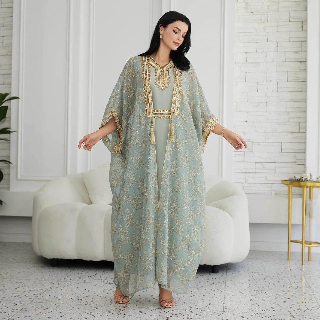 Robe élégante pour femmes musulmanes du moyen-orient, costume dubaï Abayacw93148