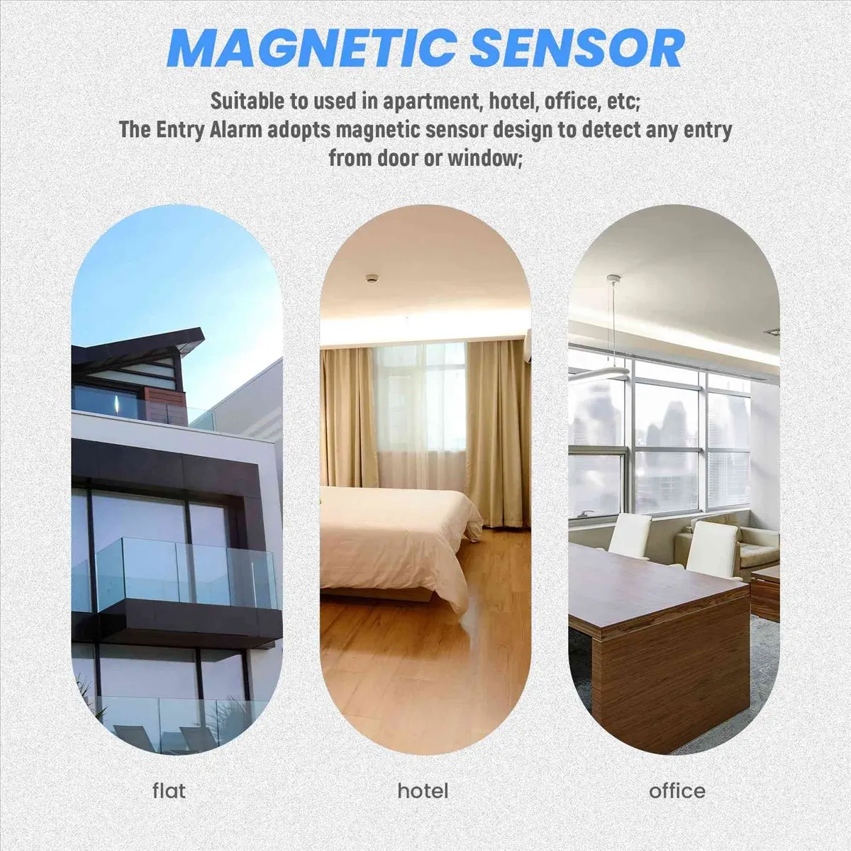 @@HUND-Magnetic Sensor Home Door Window Entry Warning Alarm Switch