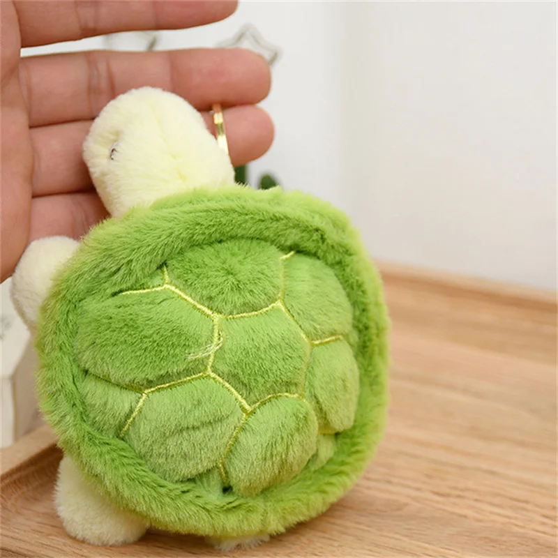 

12cm Cute Cartoon Mini Turtle Doll Keychain Pendant Plush Cute Plush Doll Toys For Children Pendant Ornament Bag Keychain Gift