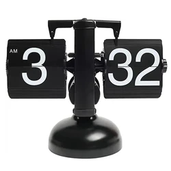 A Flipping Clock with Page Turning Automatically for Modern Home Decoration Full of Sense of Technology Retro Table Clock