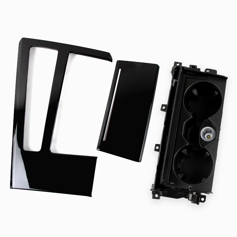 4KD 862 533 4KG 863 969 E For Audi A6 A7 S7 C8 Central Channel Piano Black Interior Panel Front Beverage Cup Holder
