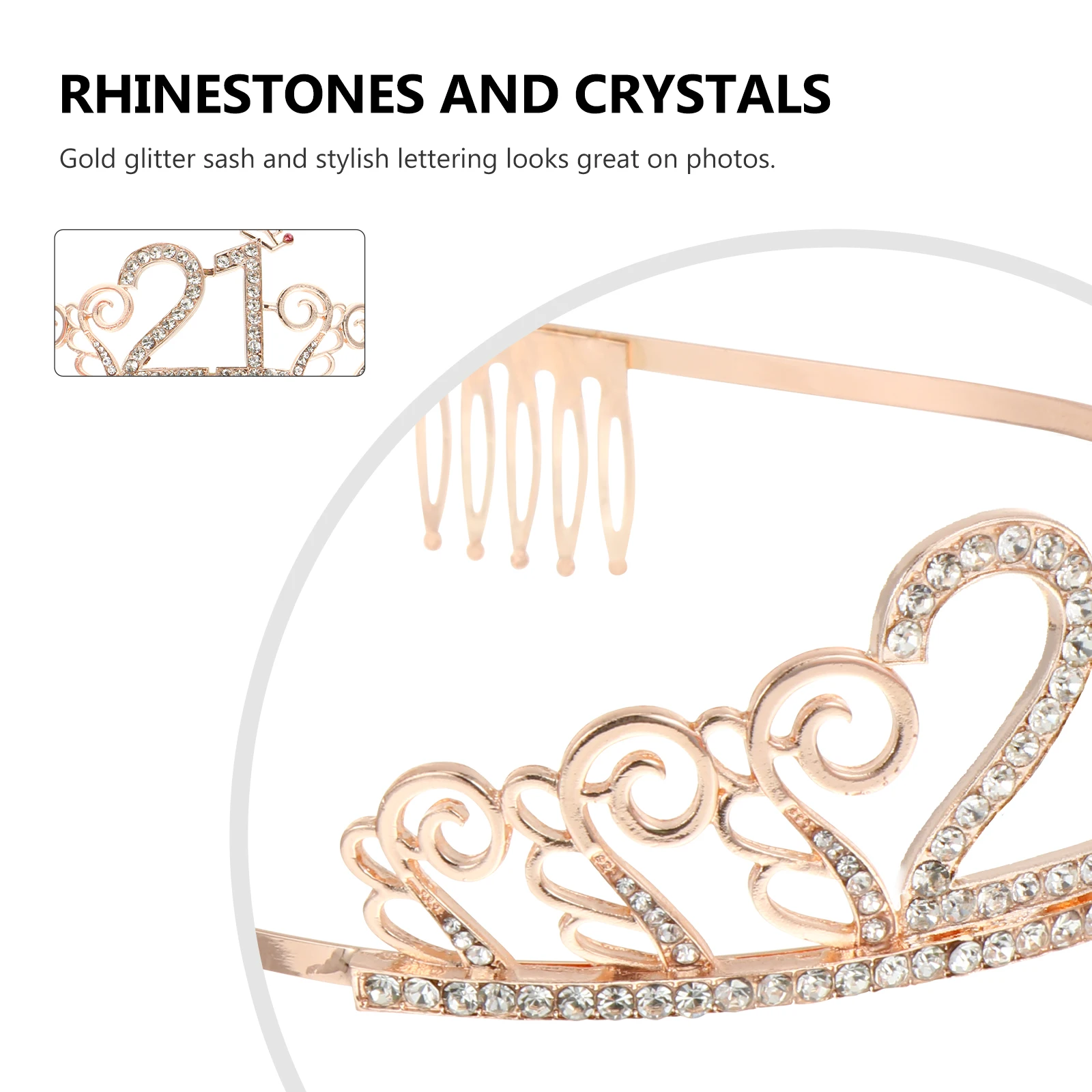 

2 шт., набор короны и пояса на день рождения, золотые блестящие надписи, товары для вечеринок для девочек, украшения для особых дней, пояс для дня рождения