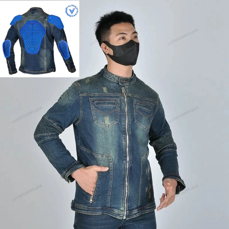 

Motorcycle Jacket Jersay Racing Long Sleeve Shatterproof Off-road Jacket Shirt Racing Suit Coat With Elbow And Back Protection