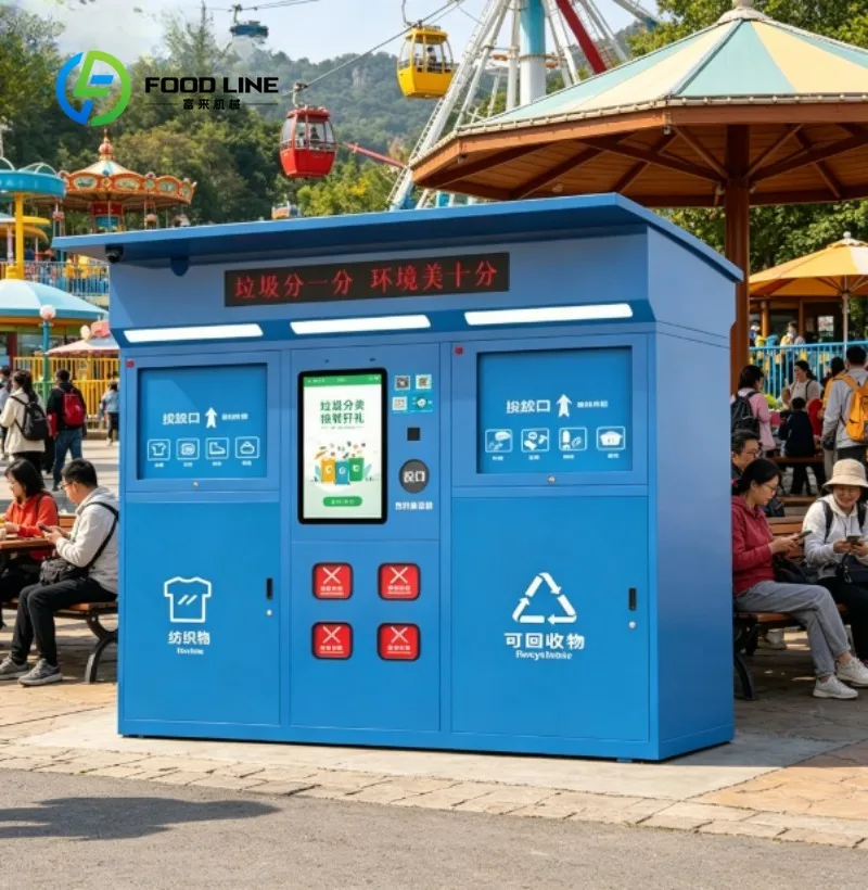 Multi Category Recycling Machine, Smart Garbage Collection and Reward System for Plastic Bottles, Cans and Recyclable Materials