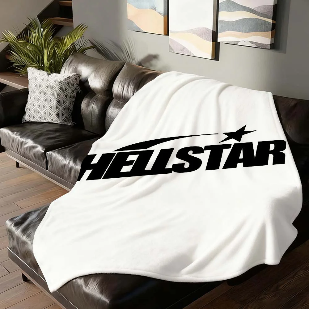 

Fashion print H-HellstarS Blanket For Sofa Office Bed Plane Travel Sleep Read Relax Camping Soft And Warm
