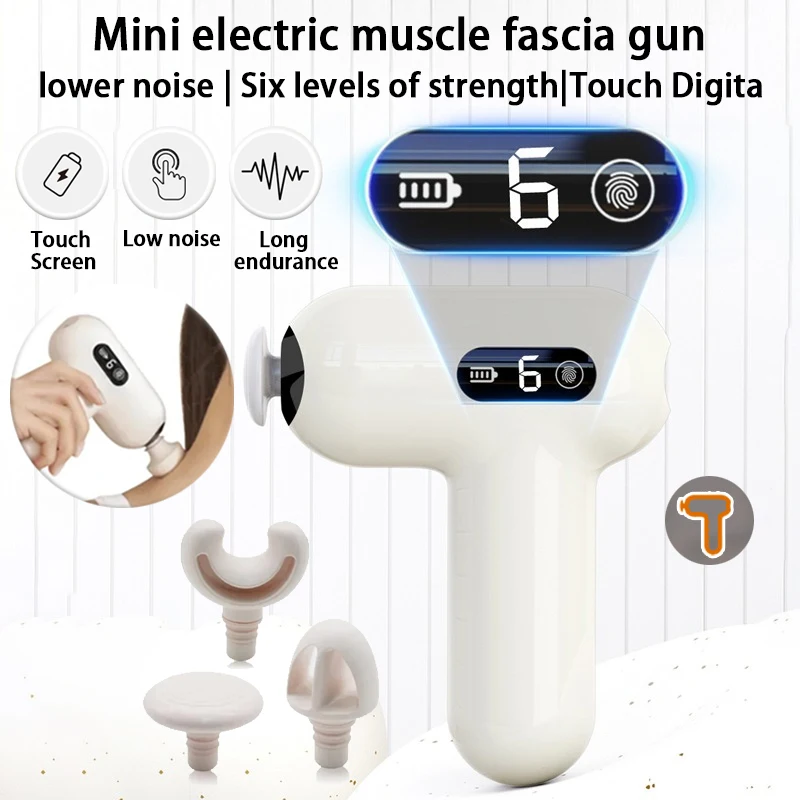 

Multi functional muscle fascia gun electric portable fitness massager professional muscle relaxation massage mini fascia gun