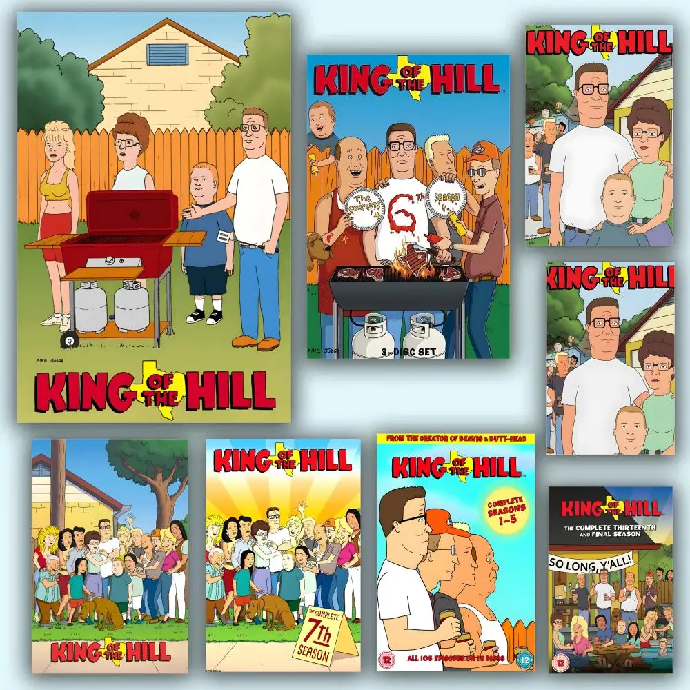 King Of The Hill Poster Aesthetic HD PVC Wall Art - Waterproof Wear Resistant For Home Hotel Bar
