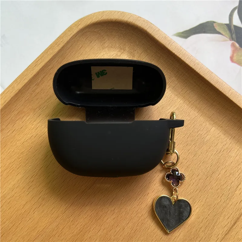 Cartoon siliconen beschermhoes voor Redmi Buds4 Active met sleutelhanger Snoepkleur Zachte dunne oortelefoonhoes voor Redmi Buds4 Active