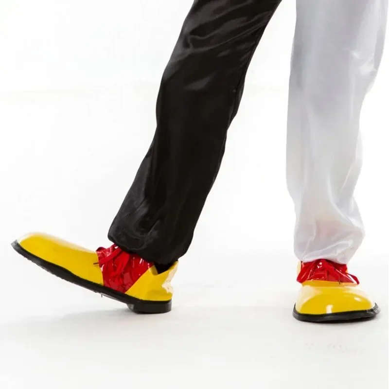 성인 여성 남자 가죽 광대 신발 코스프레 소품 파티 의상 카니발 생일 선물 가장 무도회 할로윈 부활절