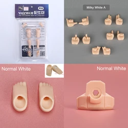 Ob11 YMY Increase Height Hands Accessories Replacement Foot Ymy Neck Peg Face Support Gestures Diy Toys For Ymy, Dod, Gsc Body