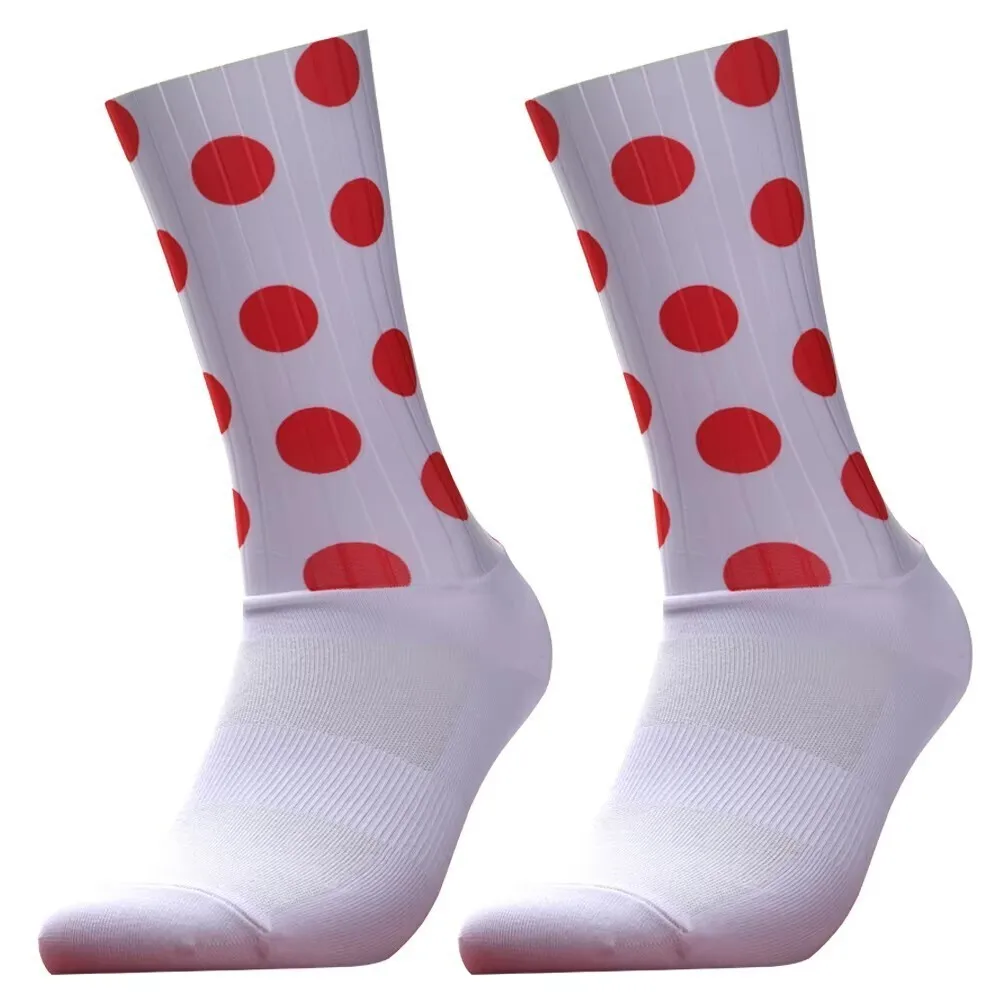 Chaussettes de compression coordonnantes sans couture pour le cyclisme, le vélo, la course en plein air, le sport, le moulage intégral, high-tech, nouveau