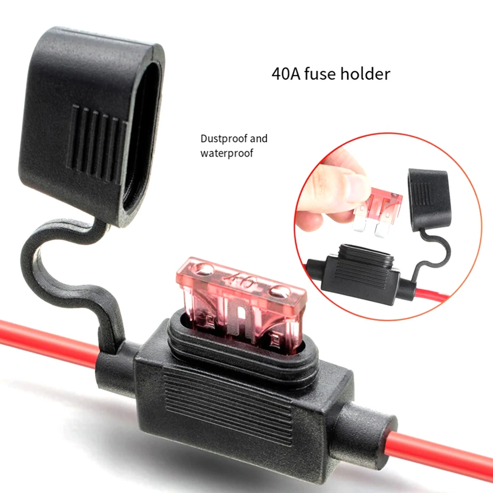 A56XQ For Peg Perego 12V SLA Battery 12AWG Wiring Harness Connector with 40A Fuse for Fisher Price Riding Battery