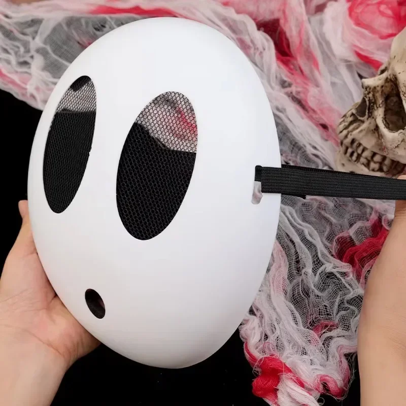 4/1pcs Game Bros Shy Guy Mask Halloween Party Cosplay Costume Unisex Kids Boys Girls Adult Full Face Masks Accessories Props