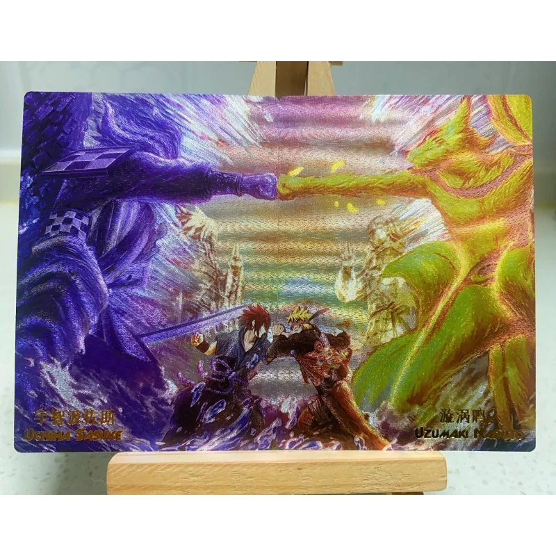 4 modelli Serie di personaggi anime Dragon Ball Son Goku Carta flash rifrattaria Saint Seiya NARUTO Uchiha Itachi Gioco di carte da collezione