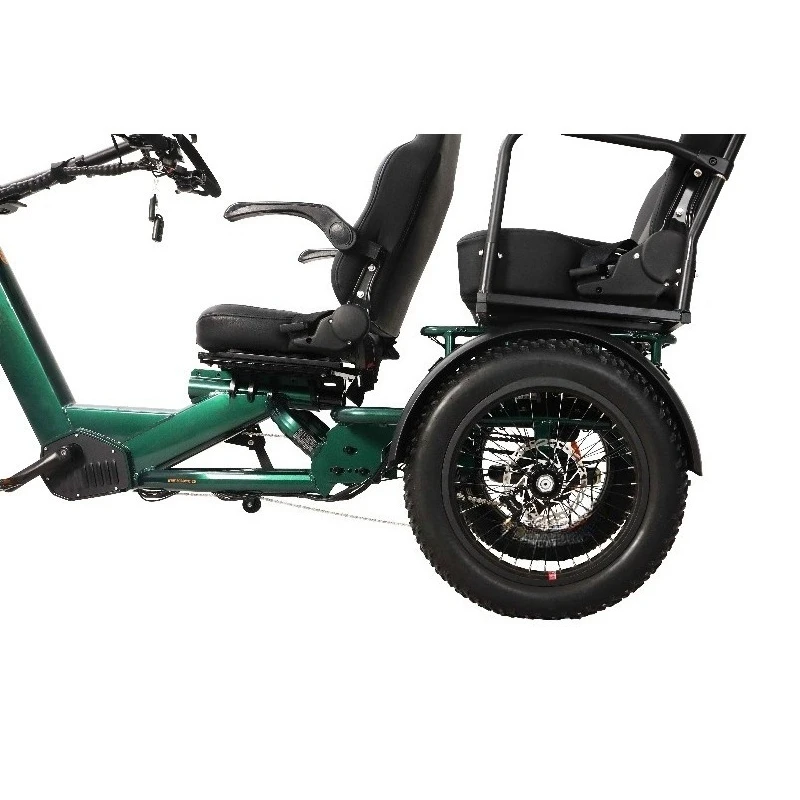 New Model 1750W Dual Motor  3 Wheel Electric Cargo Trike, 48V 60Ah Battery, Tough Off Road E Tricycle, 200KM Long Endurance