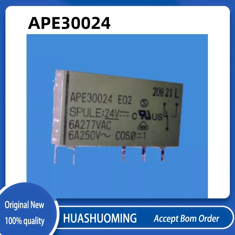 2PCS/Lot  New  APE30024  30024    APE30124  30124   24VDC 6A 5PINS