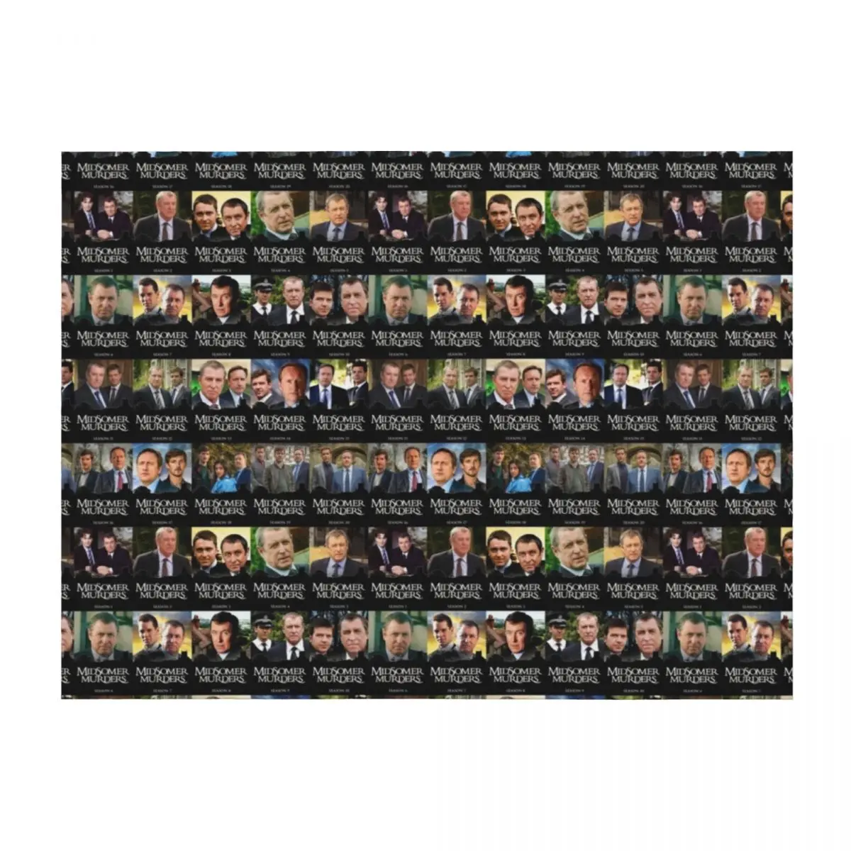 

20 Seasons in Midsomer - Pattern Throw Blanket Baby Summer Beddings Winter beds funny gift Blankets