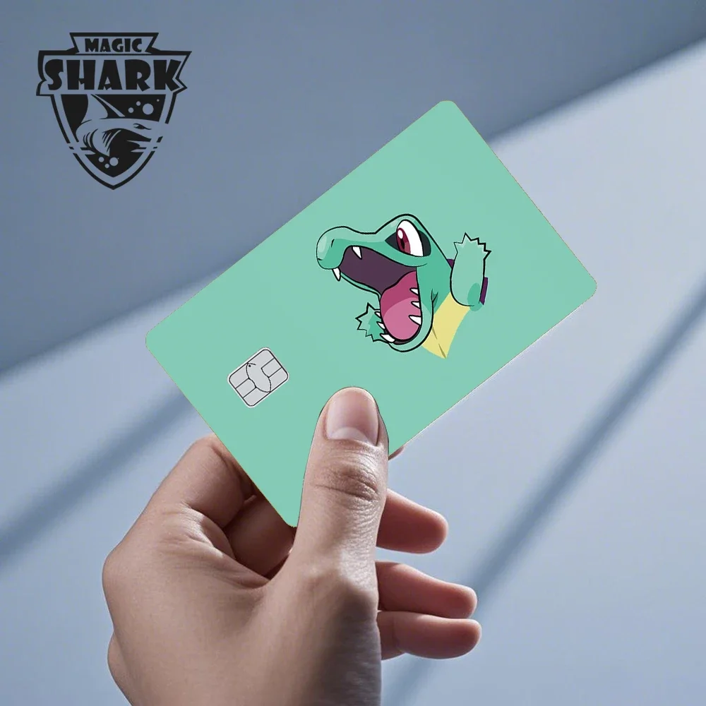 Maigc requin mignon Pokemons Mewtwo Eevee Pikachu Gengar autocollant Film couverture pour débito carte de crédit ne se décolore pas