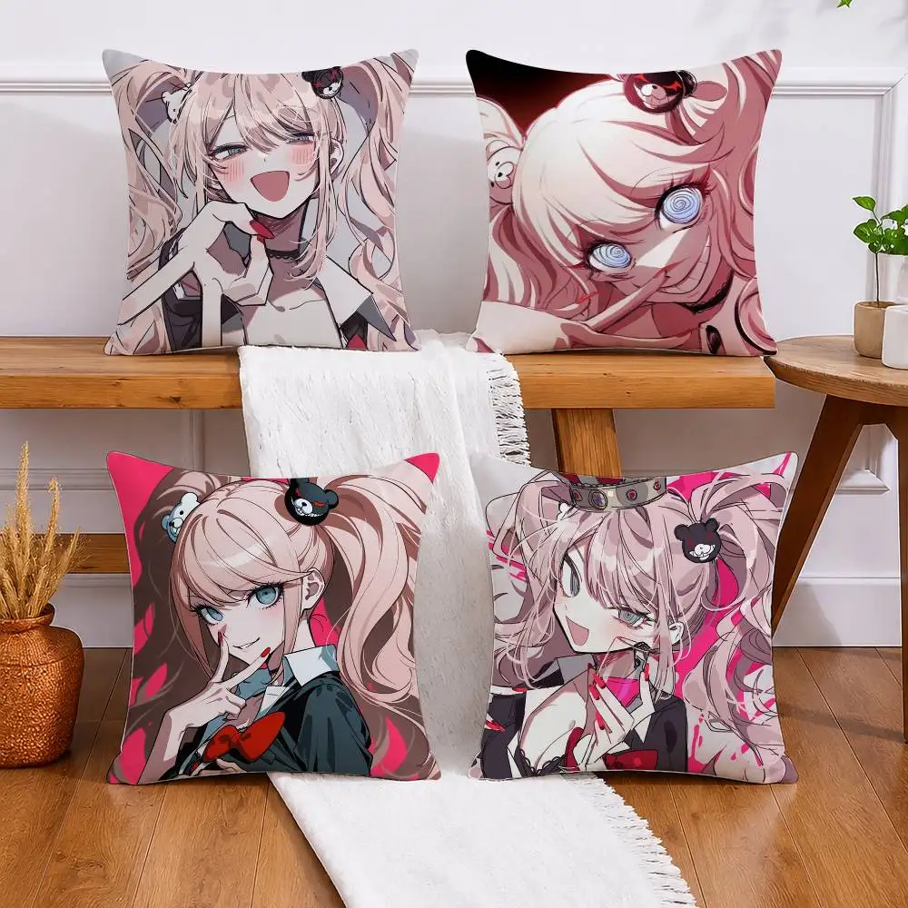 Danganronpa Junko Enoshima Pillow Case for Sofa Living Room Home office Decor Protective Cover