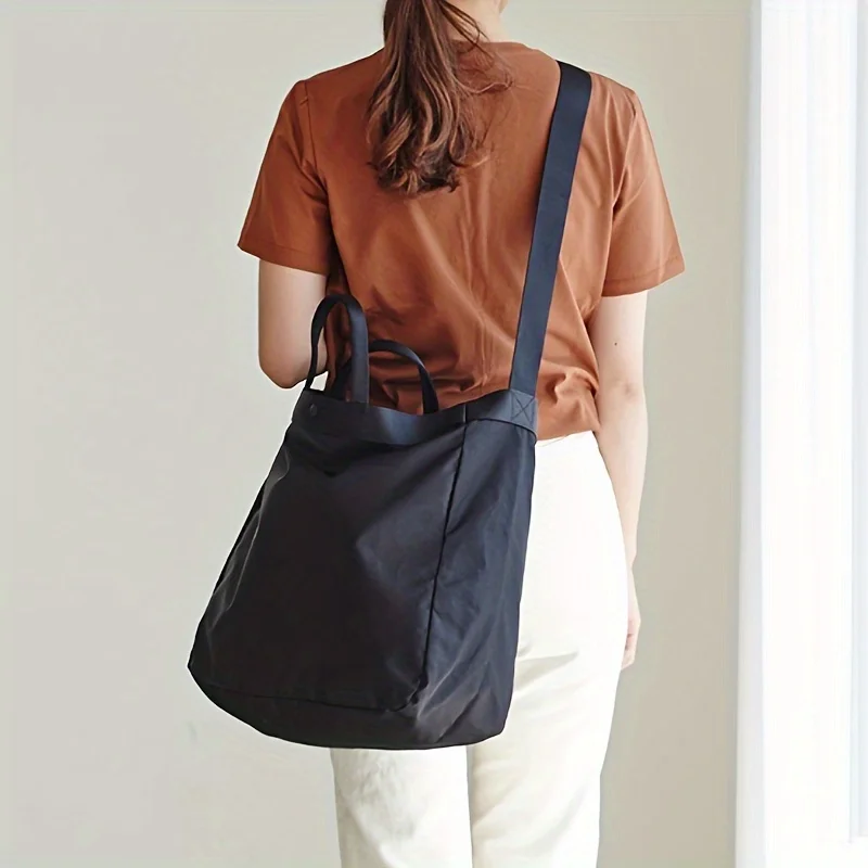 Modische Damen-Tragetasche, wasserdichtes Nylon, vielseitig und schick, langlebig und geräumig mit Doppelgriff – Detail 10