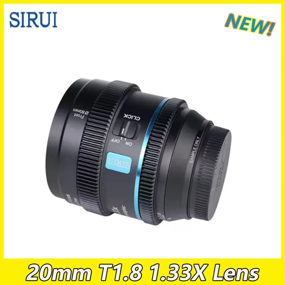 

Новый анаморфотный объектив Sirui 20 мм T1.8 1.33x S35 AF (для Sony E для Nikon z для Fuji X F Marco 4/3 Cine Lens Zoom Blue Flares